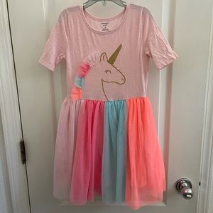 Girl’s rainbow unicorn dress